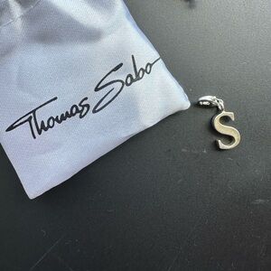 EUC Thomas Sabo “S” Charm, Sterling Silver